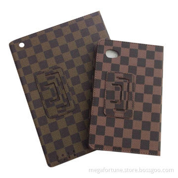 Grid Pattern Stand PU Leather Case for iPad Mini 2, Fashionable Veins, Protects MID Effective